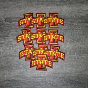 (10) Lot Iowa State Cyclones University College Embroidered Iron On Patches